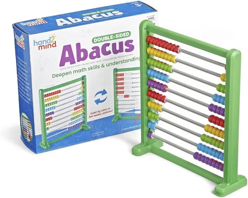 Vista 9 de hand2mind Ábaco de plástico que cambia de color de 100 cuentas, juego de 1