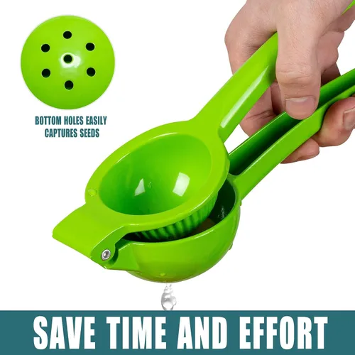 Vista 4 de Exprimidor manual Citrus Lemon Squeezer,Exprimidor de frutas Lime Press Metal,Herramienta profesional de la cocina del exprimidor de la mano