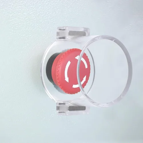 Vista 18 de 4 protectores de plástico transparente para interruptor de botón, a prueba de polvo, pomo de parada de emergencia para botón de encendido de 0.866