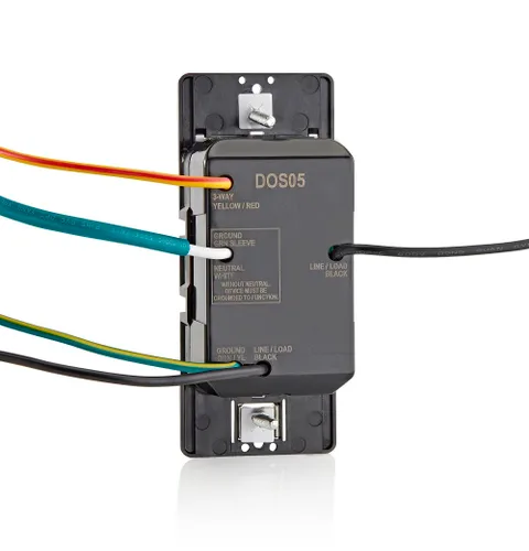 Vista 2 de Leviton Interruptor de luz con sensor de movimiento, activado por movimiento, encendido automático/apagado automático o encendido manual, 5A,