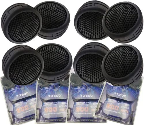 Vista 7 de TX 5 pares de 500 vatios Super Car Audio Dome Tweeters 2500W potencia máxima total