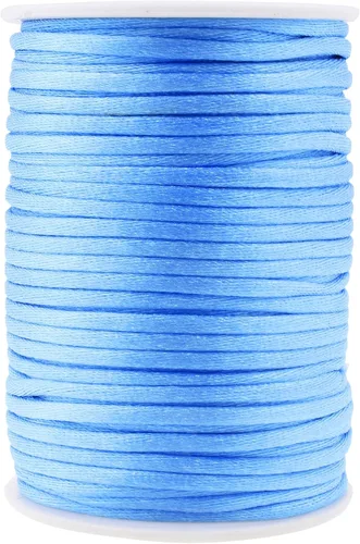 Vista 33 de Mandala Crafts Cordón de satén de cola de rattail de 0.02 in para nudos chinos de macramé