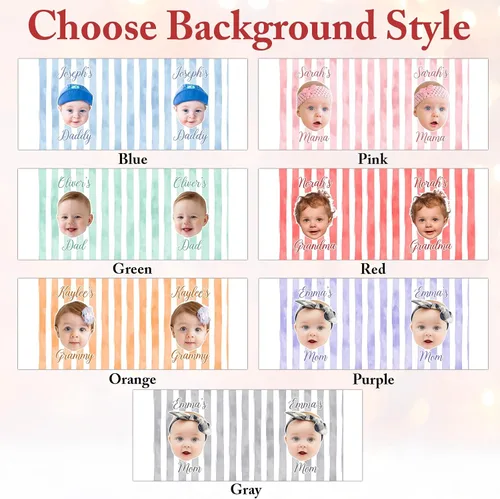 Vista 2 de Taza de café personalizada con cara de bebé, taza personalizada con foto, nombre y título, cumpleaños, Navidad, día del padre, día de la madre, baby