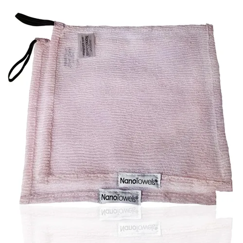 Vista 3 de Limpiador exfoliante de piel Nano Towels Lavado facial de microdermoabrasión personal, tóner de poros y paño de exfoliante corporal Removedor