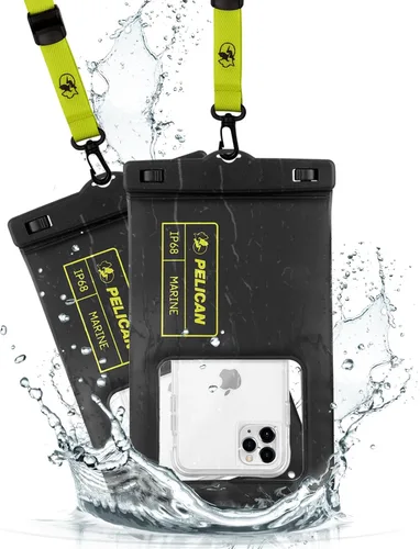Vista 19 de Pelican Marine - Bolsa impermeable para teléfono IP68 con bolsillo de almacenamiento (grande) - Estuche impermeable flotante para teléfono