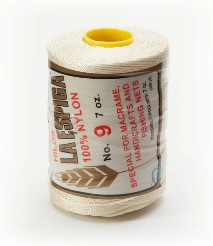 Vista 16 de N° 9 - 100% Cordón de Hilo de Nylon Omega para Tejer y Crochet - 01 Blanco