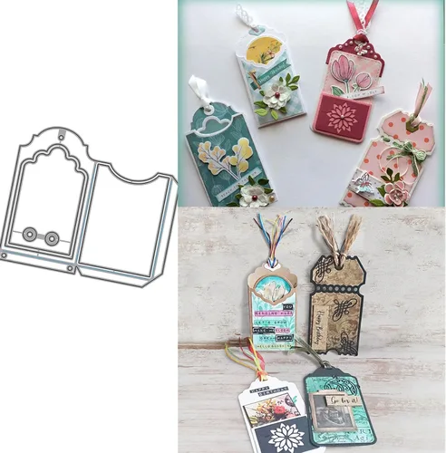 Vista 14 de Mvchifay Troqueles de corte de animales y gatos para hacer tarjetas, troquelados de metal, herramienta de álbumes de recortes, plantilla