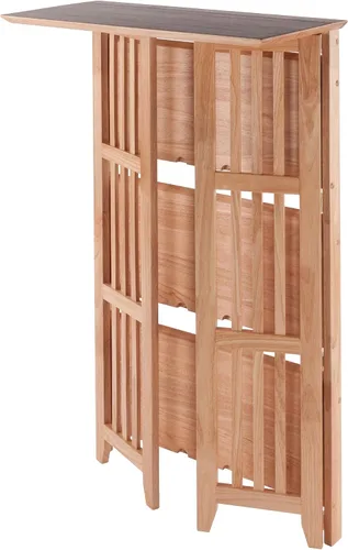 Vista 10 de Winsome Mission - Estantería de madera de haya de 4 niveles, natural