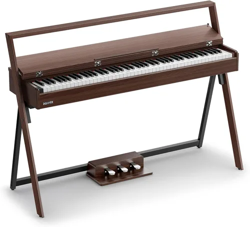 Vista 10 de Donner OURA R300 Piano de Teclado Ponderado de 88 Teclas para Avanzados, Piano Digital para el Hogar con 88 Teclas de Martillo Graduado, Bluetooth