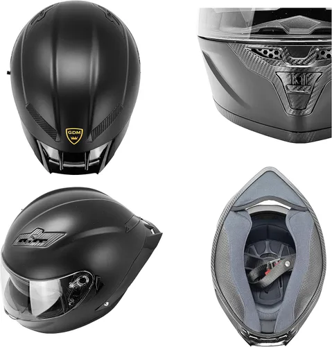 Vista 6 de GDM Casco de motocicleta Demon con Bluetooth