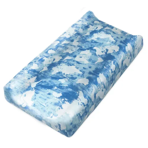 Vista 28 de HonestBaby Funda para cambiador de algodón orgánico, Puntos y Guiones, Talla única