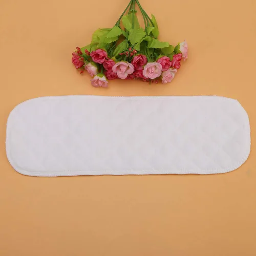 Vista 3 de Insertos de pañales de tela, 10 unidades de algodón suave y transpirable, forro de tela moderno, doble absorción de agua, reutilizable, se adapta a