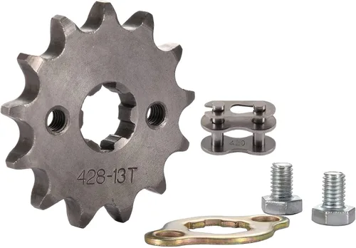 Vista 20 de WOOSTAR Piñón delantero para motocicleta 428-10T 17mm para 50cc 70cc 90cc 110cc 125cc Dirt Pit Bike Mini Bike ATV 4 ruedas