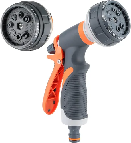 Vista 4 de Oumefar Pistola de riego Jardinería Fácil Control Hogar Boquilla Manguera Boquilla Spray Boquilla Pistola Manguera Pulverizador para Jardín