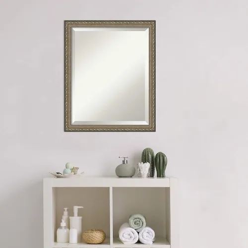 Vista 6 de Amanti Art Bathroom Mirror for Over Sink, Vanity Mirror, Wood Frame, Hangs Horizonally and Vertically, Bathroom Wall Decor, Beveled Edge