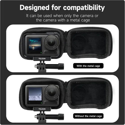 Vista 9 de TELESIN Mini estuche protector de lente para DJI Action 5 Pro Action 4 Action 3 Insta 360 Ace Insta360 Ace Ace Pro Accesorios, Mini bolsa protectora