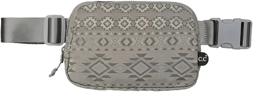 Vista 20 de C.C Bolsa de cintura para mujeres – Riñonera acolchada cruzada para el cuerpo con correa ajustable, idea de regalo de moda, Ajuste regular