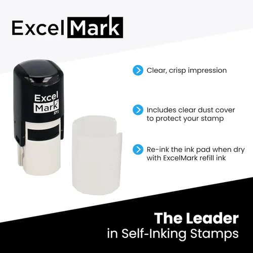Vista 2 de ExcelMark You CAN DO Better - Sello de profesor autoentintado redondo personalizado