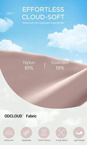 Vista 5 de ODODOS Leggings fruncidos de cintura alta para mujer de 25 a 28 pulgadas, pantalones de yoga cruzados suaves