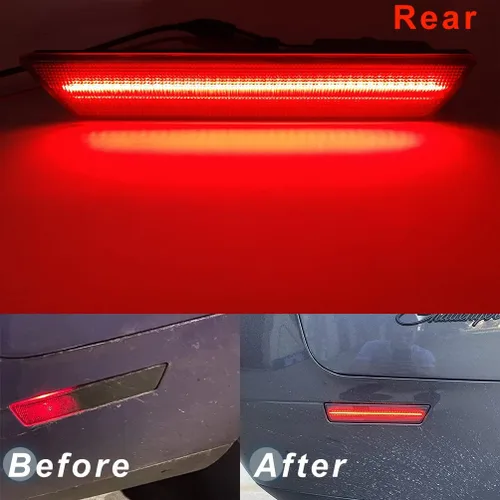 Vista 4 de Kits de luces laterales LED con lentes transparentes Challenger ámbar/rojas delanteras y traseras para Dodge Challenger 2008 2009 2010 2011 2012