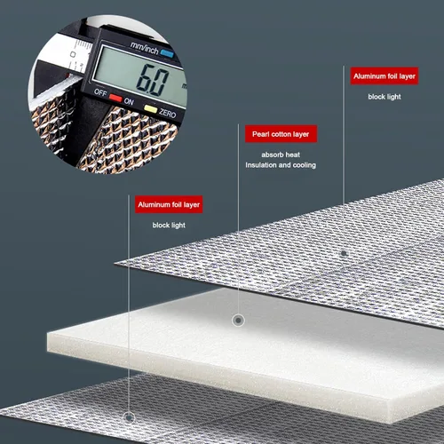 Vista 3 de Película reflectante para ventana con control de calor anti UV, protección de privacidad, bloqueo solar, película de aislamiento solar de vidrio