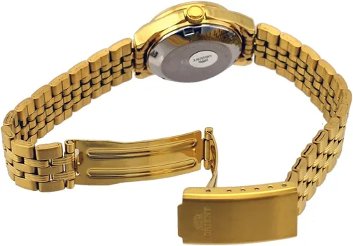 Vista 2 de Orient #FNQ1S001B - Reloj automático con esfera negra de tres estrellas, tono dorado, para mujer, Negro -, Reloj automático