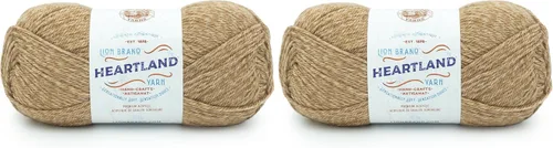 Vista 23 de Lion Brand Yarn Heartland Yarn, Hilo de Peso Medio para Tejer, Ganchillo y Manualidades, 1 Paquete, Great Smoky Mountains Grandes Montañas Humeantes