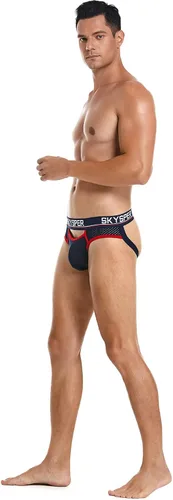 Vista 11 de SKYSPER Jock Strap Athletic Supporter para hombres Sexy Jockstrap Ropa interior masculina