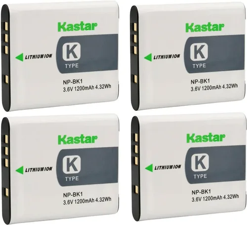 Vista 6 de Kastar Paquete de 1 batería de repuesto para batería Sony NP-BK1 NP-FK1, batería tipo K de Sony, cargador Sony BC-CSK, Sony Cyber-Shot DSC-W180