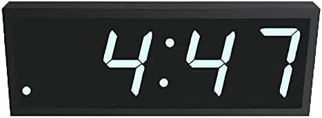 Vista 7 de TimeMachines Precision Digital PoE Reloj RGB multicolor, 4" x 4 dígitos, caja negra