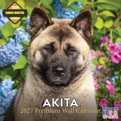 Vista 80 de Calendario de Lebrel Afgano 2025 2026, calendario mensual de pared de raza canina, 12" x 18" abierto, papel grueso sin traspaso, ideal para regalo