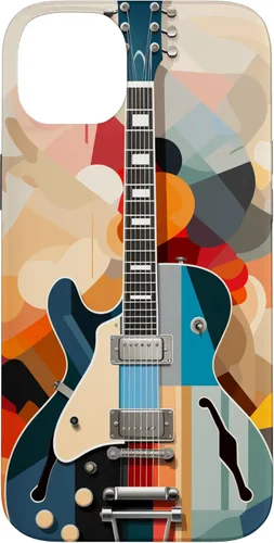 Vista 15 de Electric Guitar Abstract Art Cover Phone Case for iPhone 17