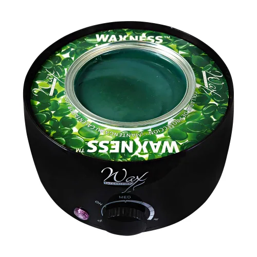 Vista 4 de Paquete de 50 collares de protección de cera Waxness, color verde, se adapta a la mayoría de latas y macetas de 14 a 16 onzas