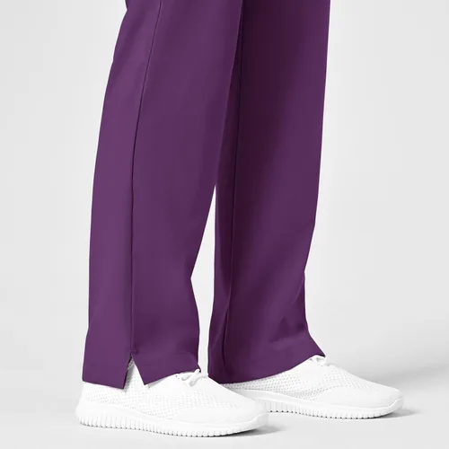 Vista 6 de Pantalón quirúrgico con cordón para mujer, berenjena, talla 3X T, Berenjena