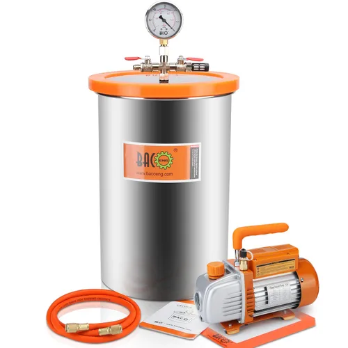 Vista 9 de BACOENG kit de cámara de vacío con bomba de vacío para HVAC