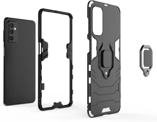 Vista 4 de Funda para Xiaomi 11T Pro Caso,Funda de carcasa con soporte para Xiaomi 11T/Mi 11T Pro Case Negro