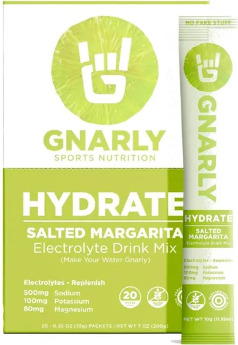Vista 15 de Gnarly Nutrition Hydrate Electrolyte Powder - Mezcla de bebida hidratante para ejercicio de pomelo rojo rubí - Contenido NSF certificado - Solución