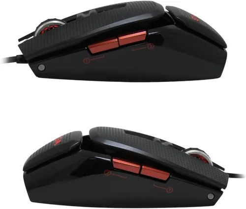 Vista 4 de EVGA TORQ X10 901-X1-1103-KR Ratón láser con cable personalizable/8200 DPI/5 perfiles/9 botones/ambidiestro (renovado)