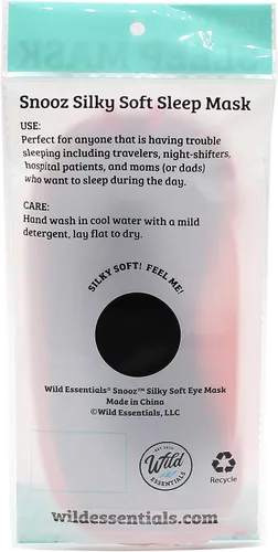 Vista 6 de Wild Essentials Snooz - Máscara para dormir suave y sedosa, color azul bebé