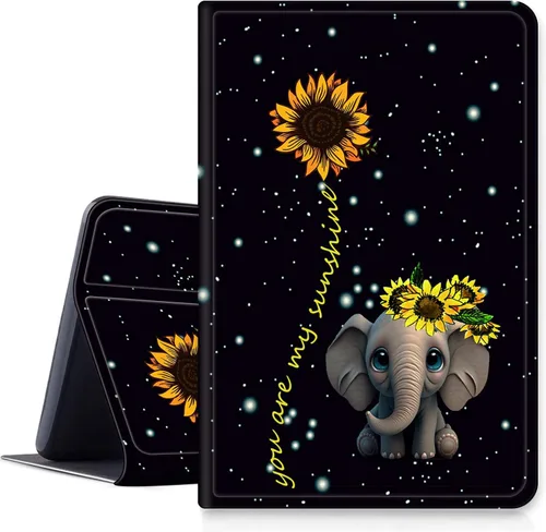 Vista 11 de Funda para Samsung Galaxy Tab A7 Lite de 8.7 pulgadas modelo 2021 (SM-T220/T225/T227), funda protectora delgada de piel sintética con función