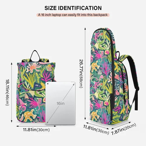 Vista 3 de Mochila de tenis ligera y colorida para mujeres y hombres, para tenis, bádminton, raquetas de tenis para principiantes