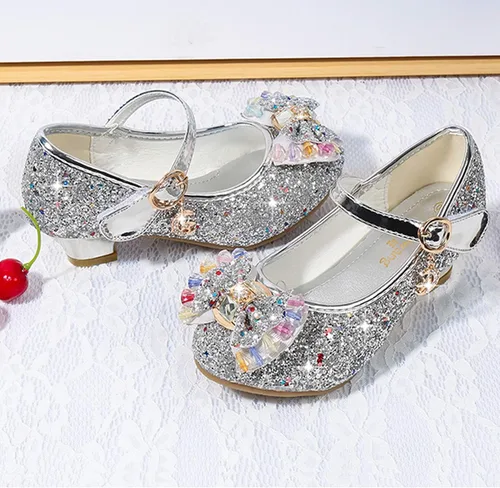 Vista 3 de Cadidi Dinos Zapatos de vestir para niñas zapatos de fiesta de boda zapatos de tacón Mary Jane Princesa bebéniño pequeñoniño grande