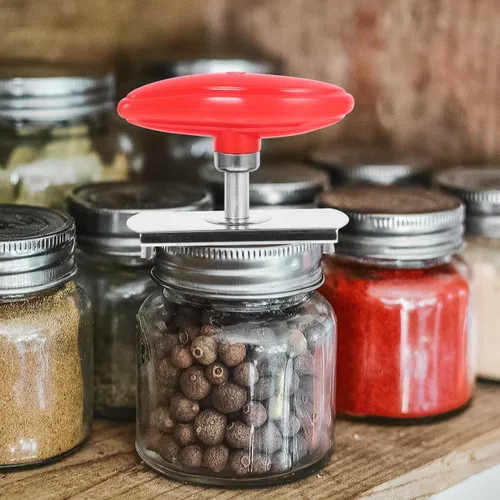 Vista 4 de PRETYZOOM Abridor de tarros multiusos resistente al desgaste, abrelatas de botellas pequeñas, suministros para cocina
