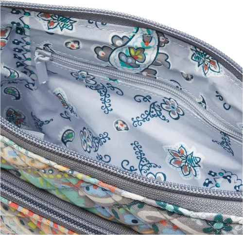 Vista 5 de Bolsa cruzada de algodón Little Hipster para mujer, con protección con interferencia de radiofrecuencia