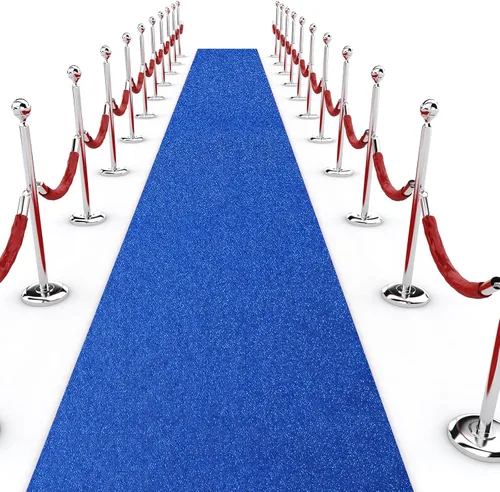 Vista 13 de Shihanee Alfombra de pasillo de lentejuelas para boda, alfombra con purpurina con cinta de alfombra, brillante, para baile de graduación, Negro