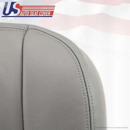 Vista 3 de 2002 2003 2004 para Ford F250 Lariat Super Duty Driver Bottom Funda de asiento de cuero gris