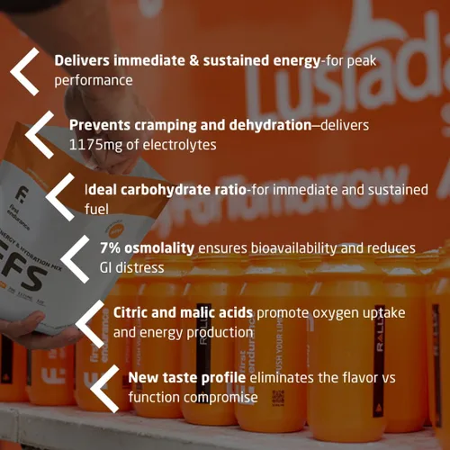 Vista 6 de First Endurance EFS Sports Drink Mix Orange Splash