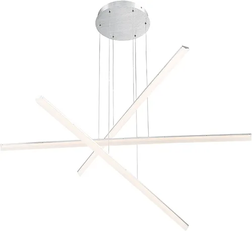 Vista 4 de WAC Lighting dweLED, pila 3 luces LED colgante lineal 3000K en negro
