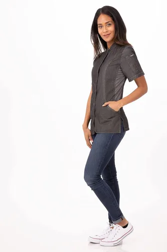 Vista 4 de Chef Works Chelsea Chef Coat para mujer