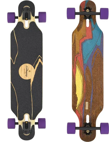 Vista 7 de Loaded Boards Icarus Bamboo Longboard Skateboard